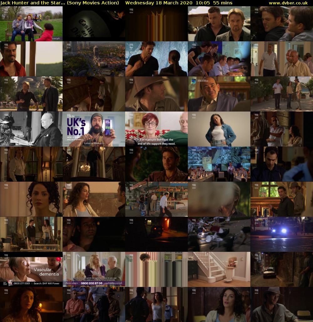 Jack Hunter and the Star... (Sony Movies Action) Wednesday 18 March 2020 10:05 - 11:00