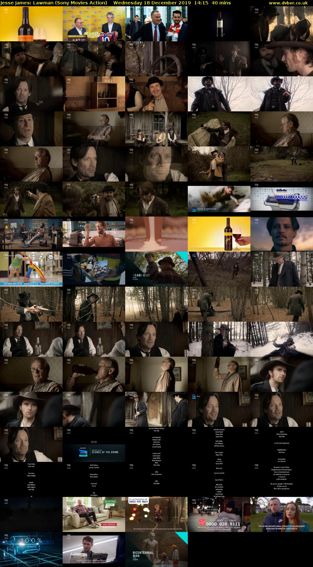 Jesse James: Lawman (Sony Movies Action) Wednesday 18 December 2019 14:15 - 14:55