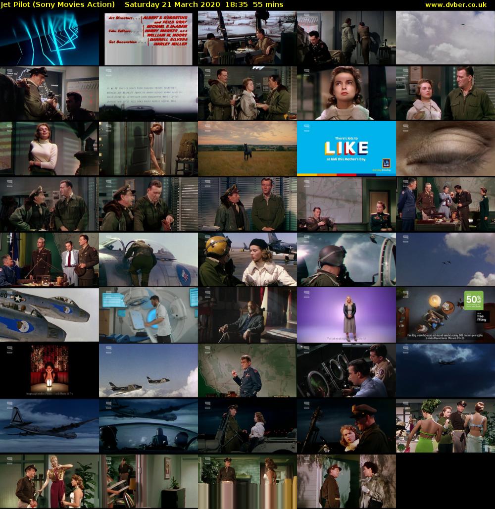 Jet Pilot (Sony Movies Action) Saturday 21 March 2020 18:35 - 19:30