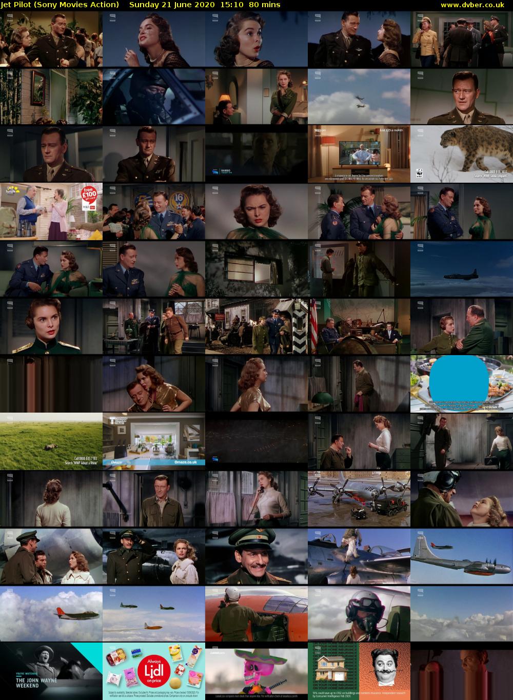 Jet Pilot (Sony Movies Action) Sunday 21 June 2020 15:10 - 16:30
