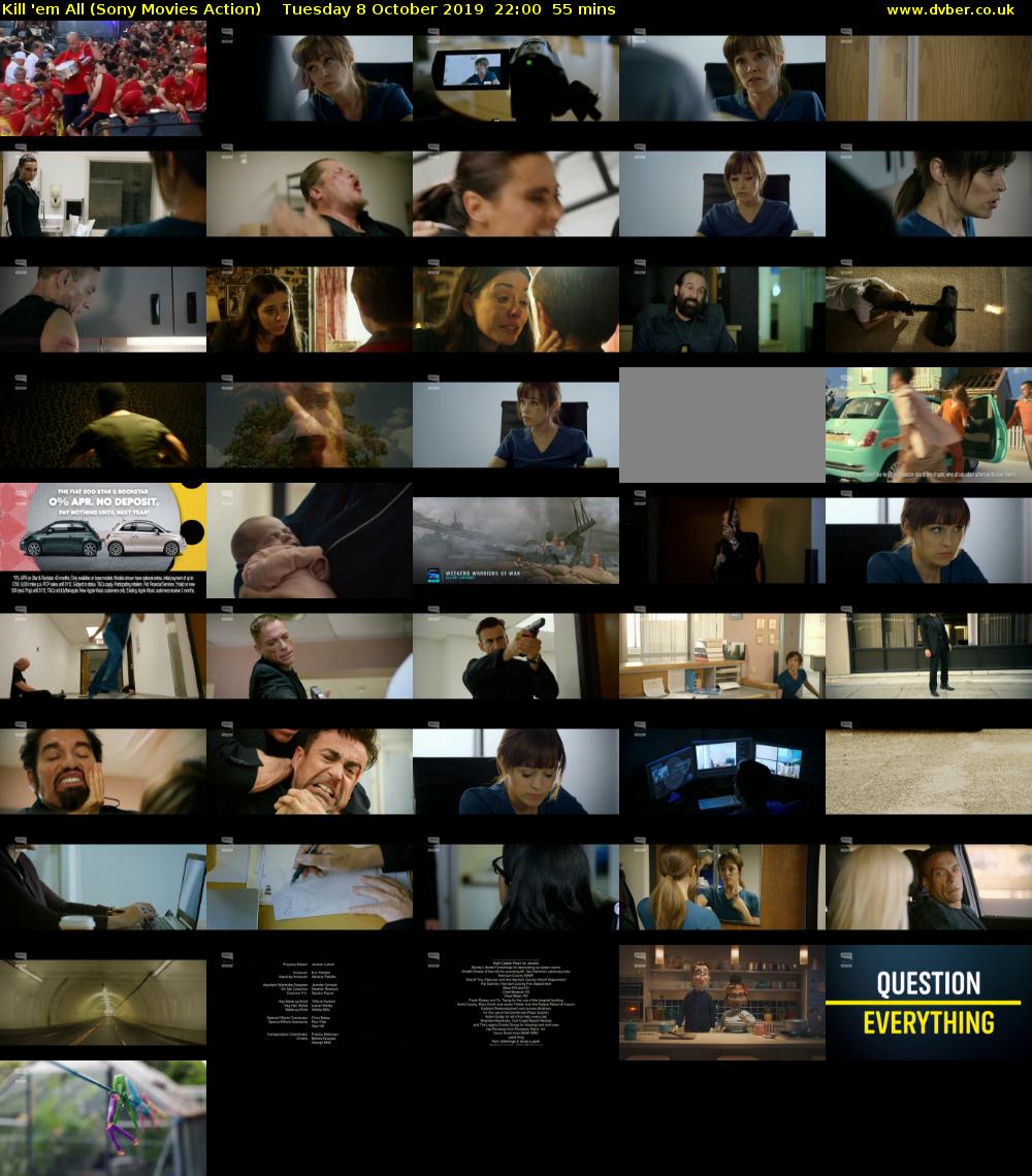 Kill 'em All (Sony Movies Action) Tuesday 8 October 2019 22:00 - 22:55