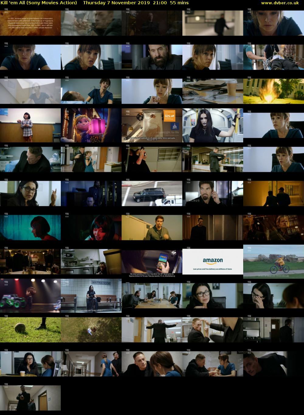 Kill 'em All (Sony Movies Action) Thursday 7 November 2019 21:00 - 21:55