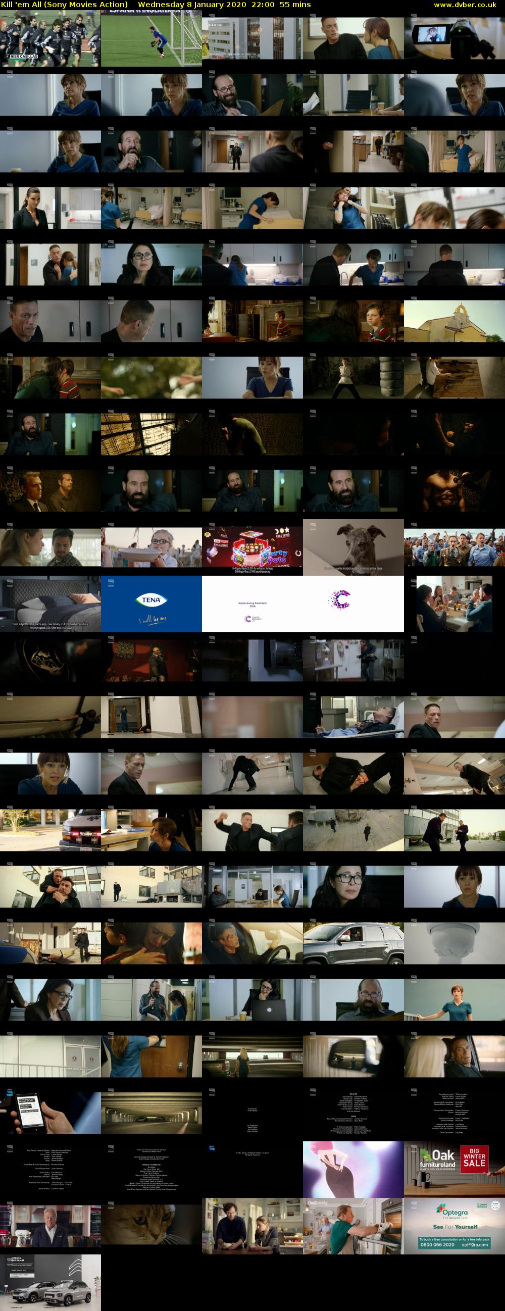 Kill 'em All (Sony Movies Action) Wednesday 8 January 2020 22:00 - 22:55