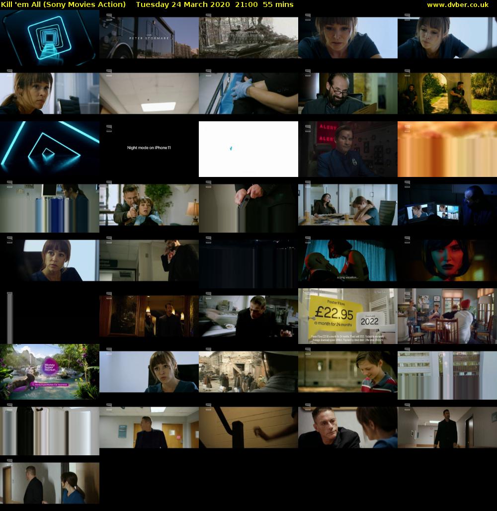 Kill 'em All (Sony Movies Action) Tuesday 24 March 2020 21:00 - 21:55