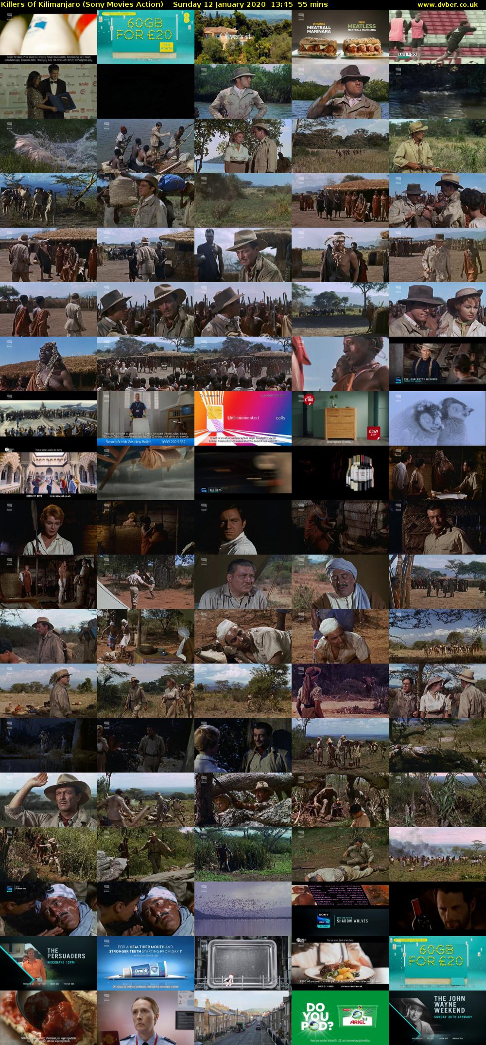 Killers Of Kilimanjaro (Sony Movies Action) Sunday 12 January 2020 13:45 - 14:40