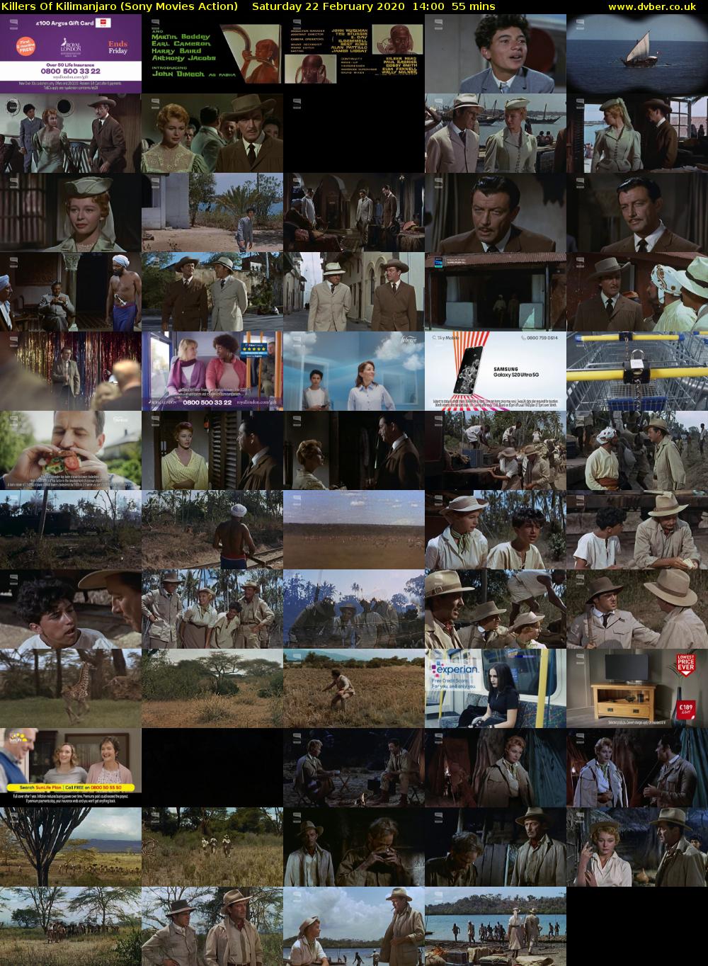 Killers Of Kilimanjaro (Sony Movies Action) Saturday 22 February 2020 14:00 - 14:55