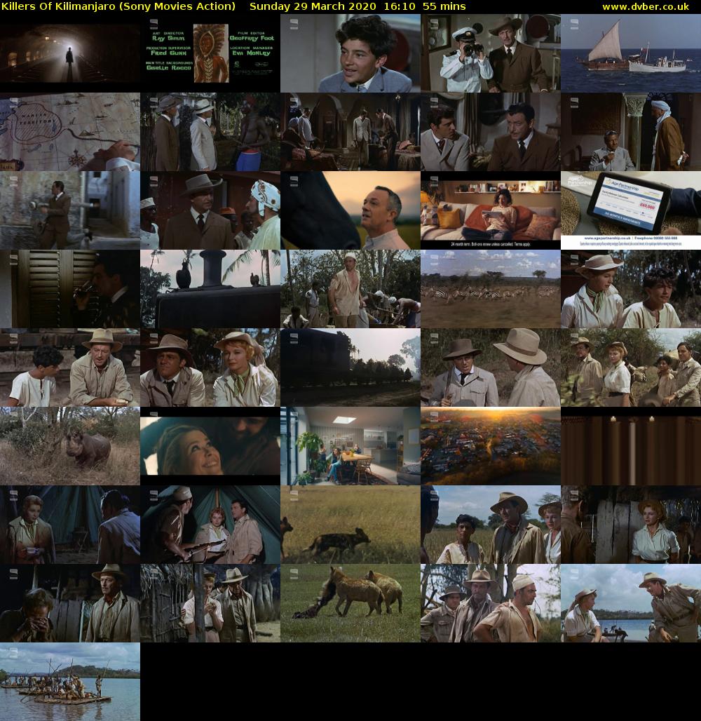 Killers Of Kilimanjaro (Sony Movies Action) Sunday 29 March 2020 16:10 - 17:05