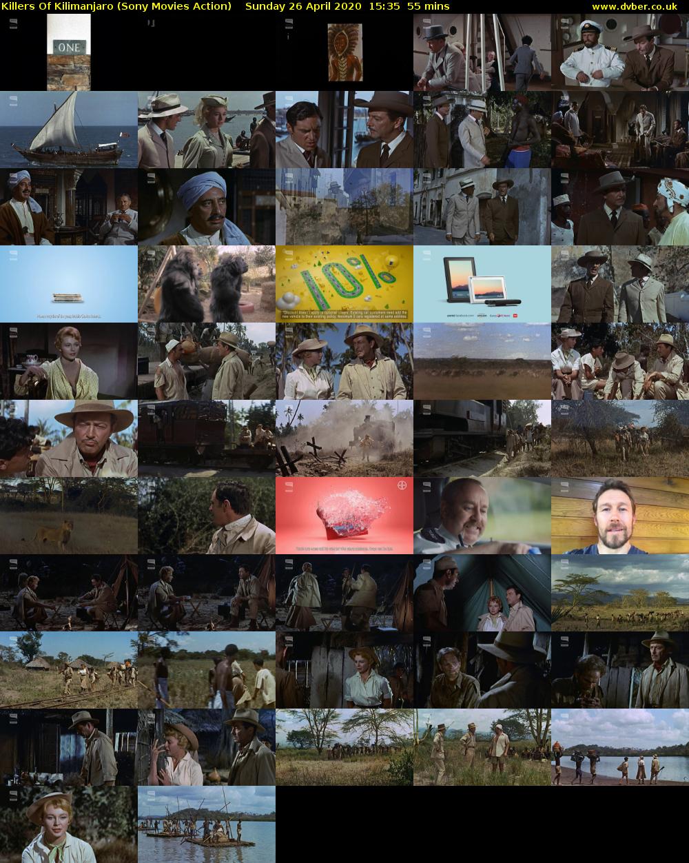 Killers Of Kilimanjaro (Sony Movies Action) Sunday 26 April 2020 15:35 - 16:30