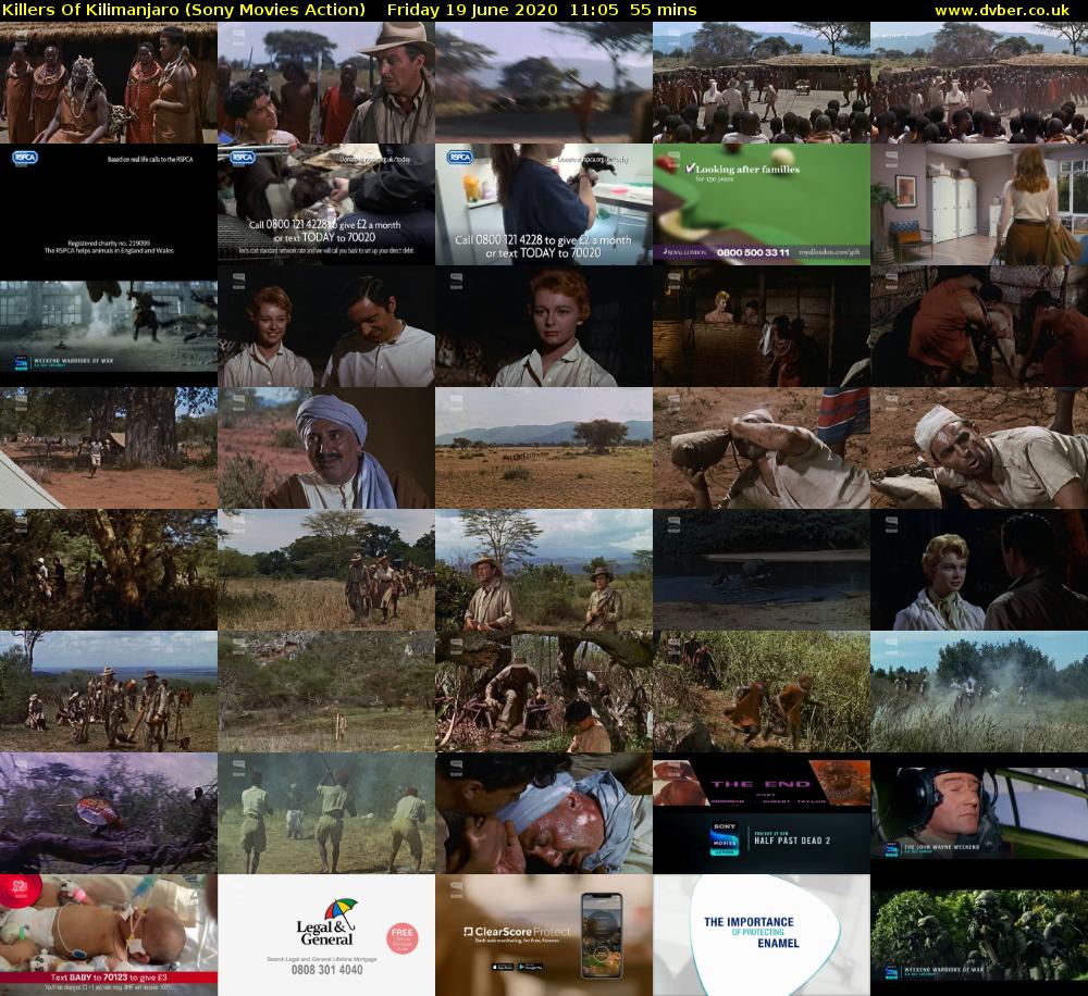 Killers Of Kilimanjaro (Sony Movies Action) Friday 19 June 2020 11:05 - 12:00