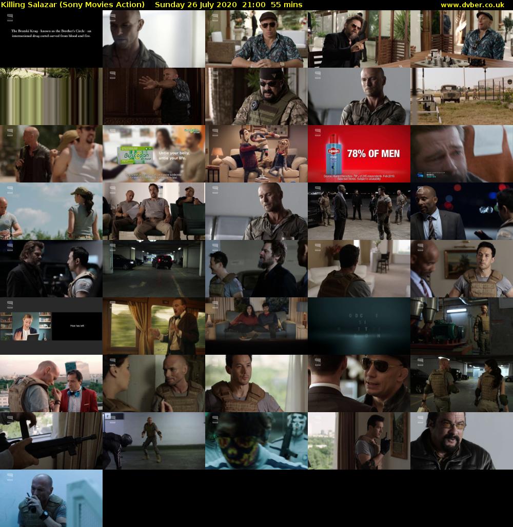 Killing Salazar (Sony Movies Action) Sunday 26 July 2020 21:00 - 21:55