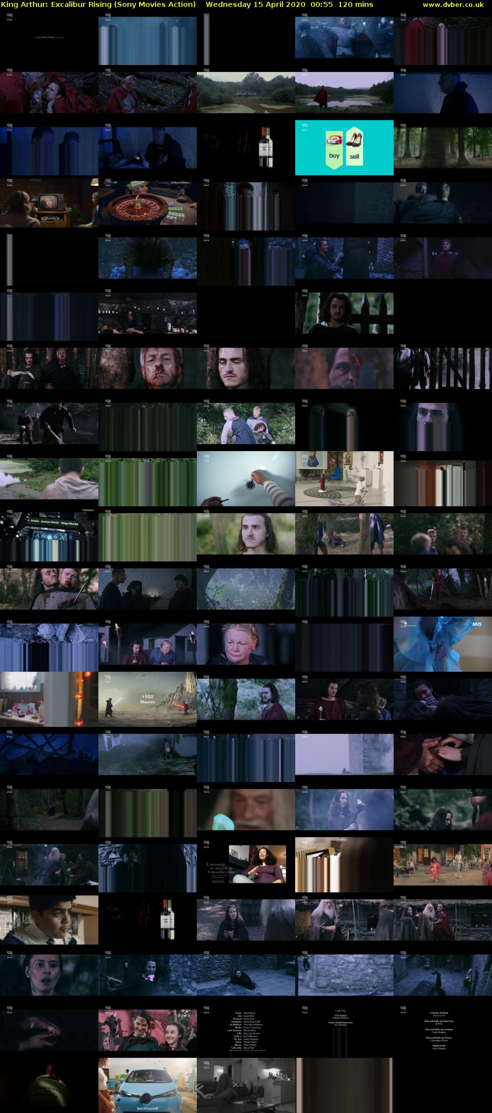 King Arthur: Excalibur Rising (Sony Movies Action) Wednesday 15 April 2020 00:55 - 02:55