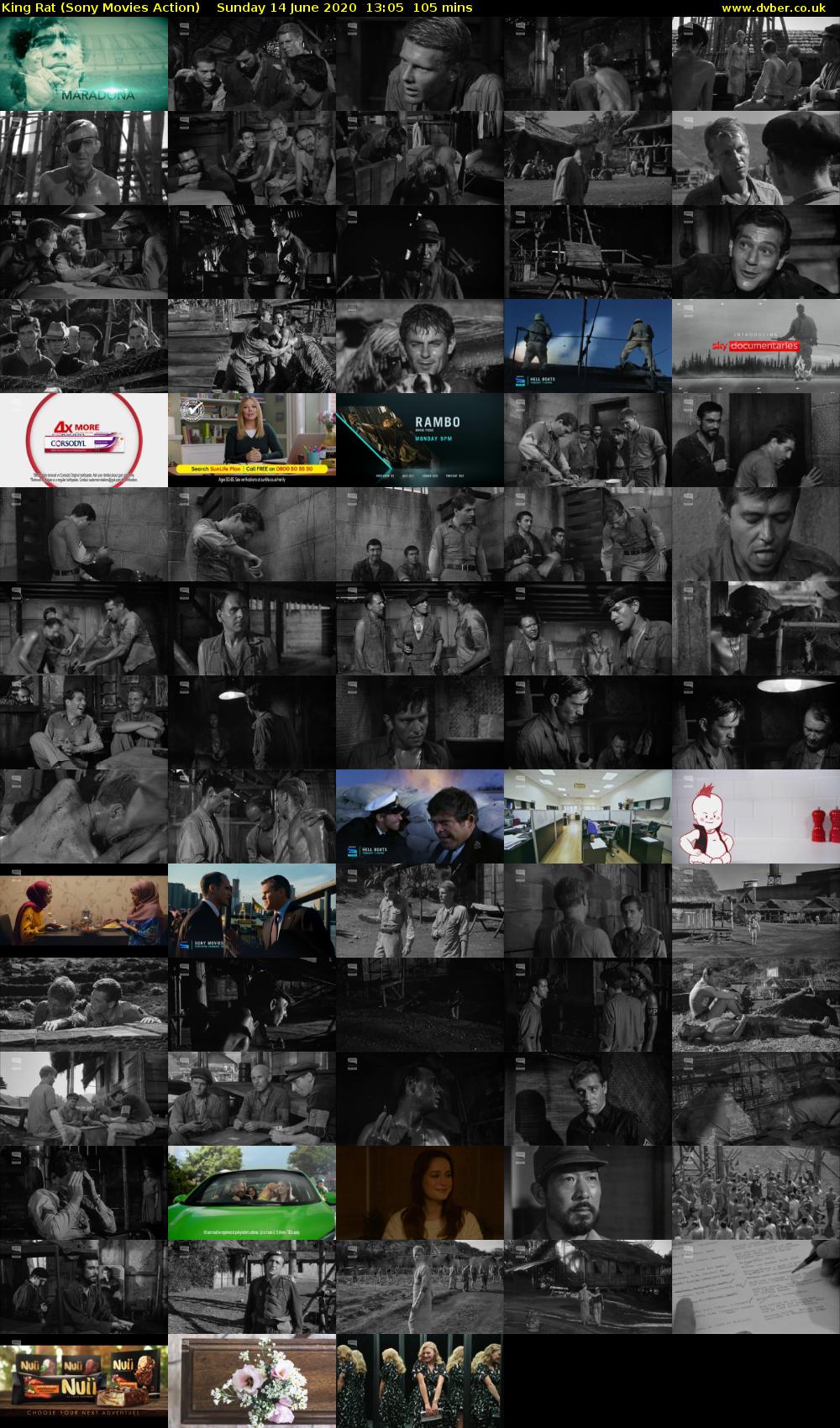 King Rat (Sony Movies Action) Sunday 14 June 2020 13:05 - 14:50