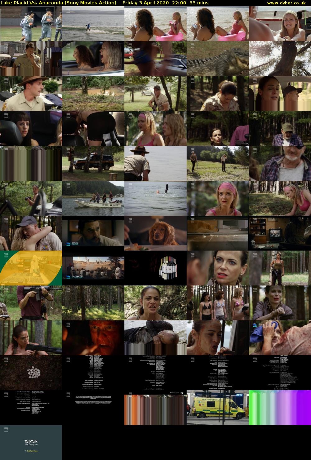 Lake Placid Vs. Anaconda (Sony Movies Action) Friday 3 April 2020 22:00 - 22:55