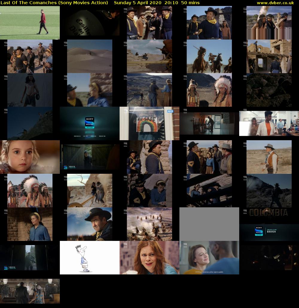 Last Of The Comanches (Sony Movies Action) Sunday 5 April 2020 20:10 - 21:00