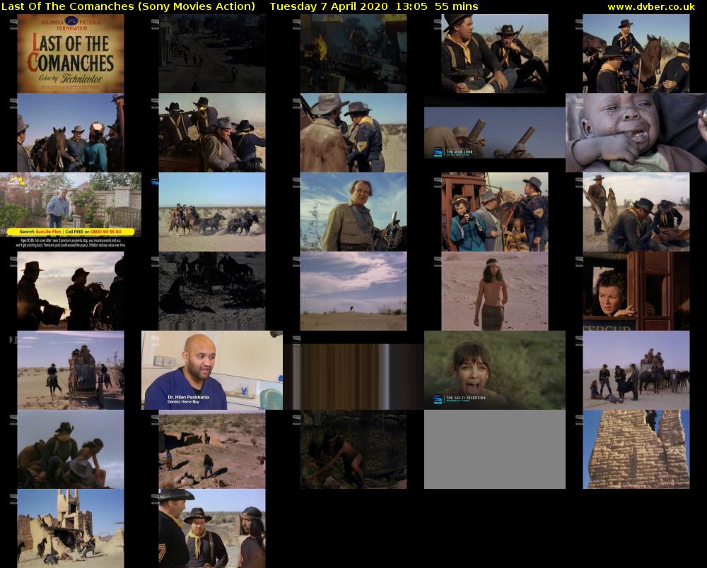 Last Of The Comanches (Sony Movies Action) Tuesday 7 April 2020 13:05 - 14:00