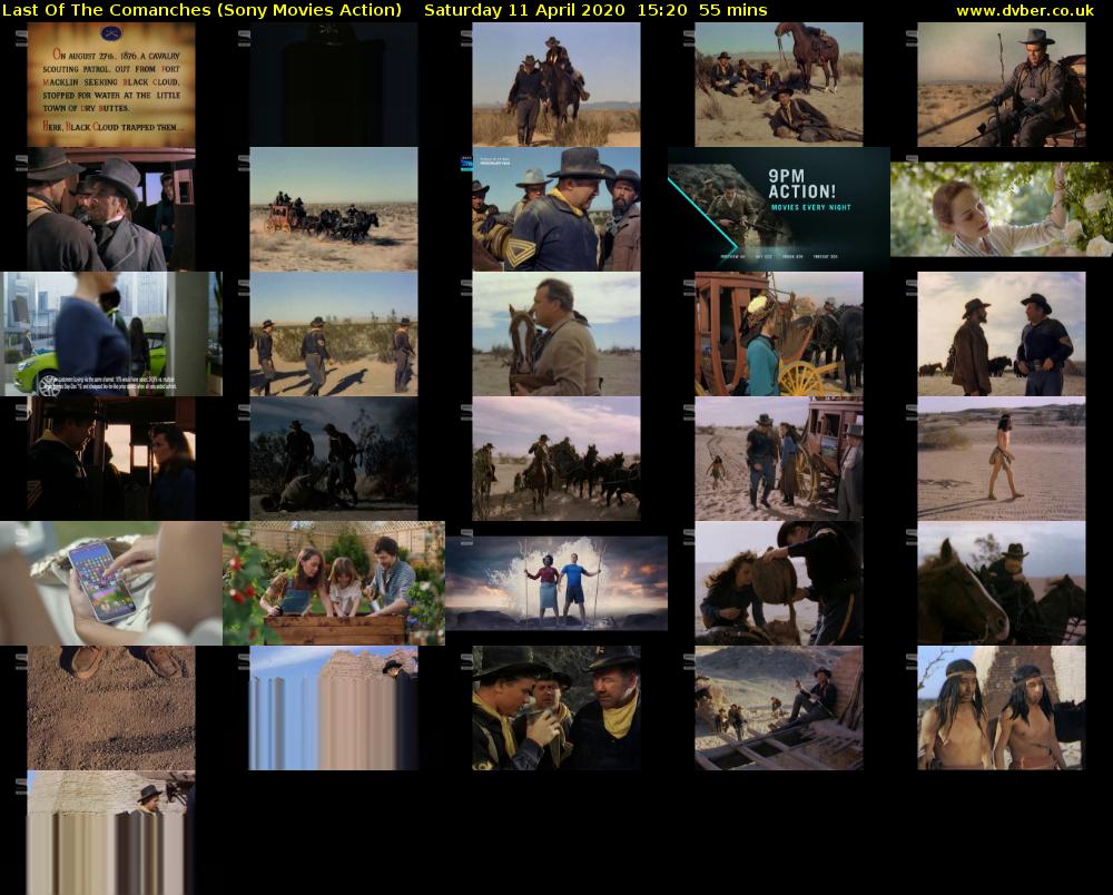 Last Of The Comanches (Sony Movies Action) Saturday 11 April 2020 15:20 - 16:15