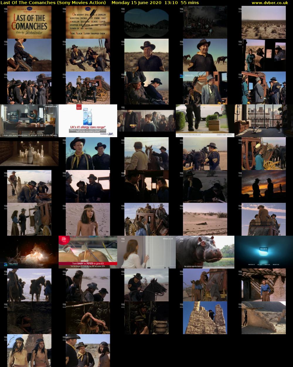 Last Of The Comanches (Sony Movies Action) Monday 15 June 2020 13:10 - 14:05