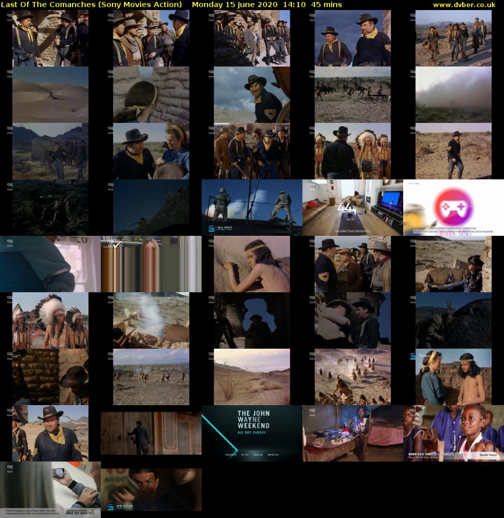 Last Of The Comanches (Sony Movies Action) Monday 15 June 2020 14:10 - 14:55