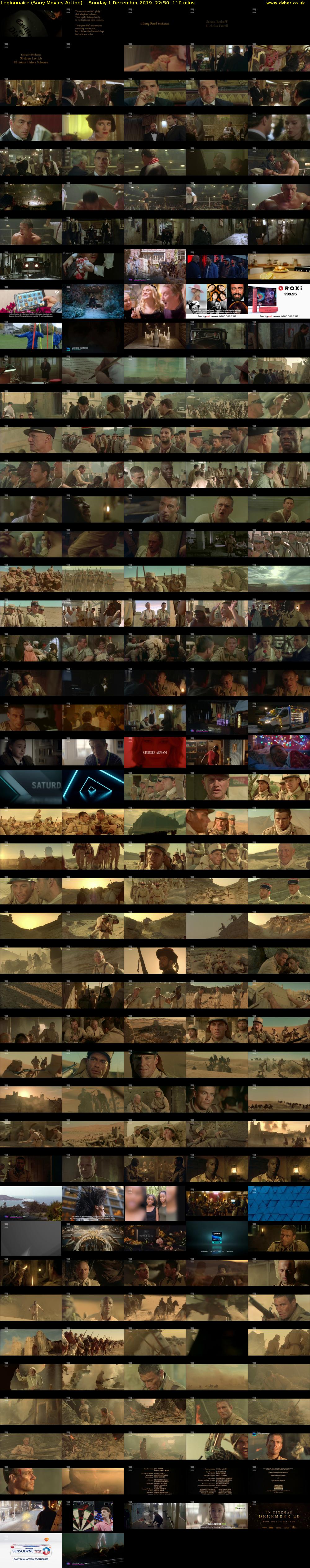Legionnaire (Sony Movies Action) Sunday 1 December 2019 22:50 - 00:40