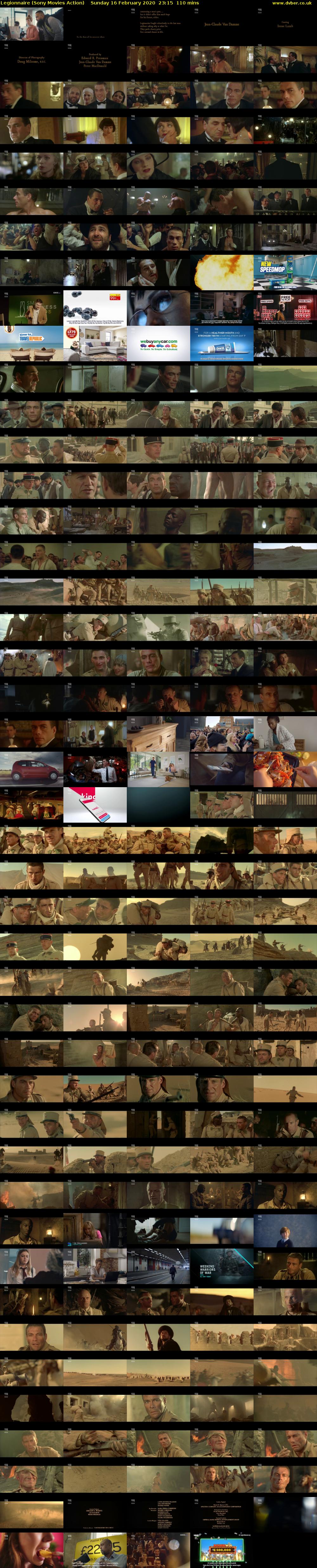 Legionnaire (Sony Movies Action) Sunday 16 February 2020 23:15 - 01:05