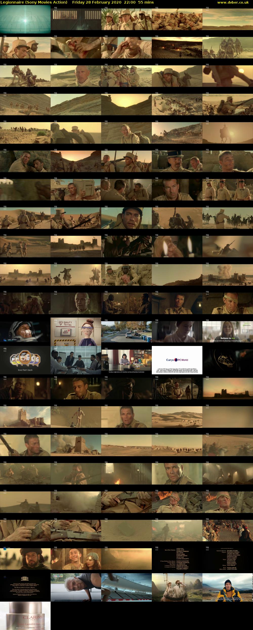 Legionnaire (Sony Movies Action) Friday 28 February 2020 22:00 - 22:55