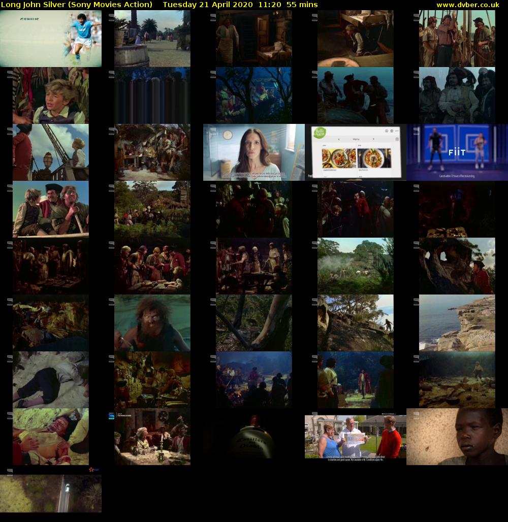 Long John Silver (Sony Movies Action) Tuesday 21 April 2020 11:20 - 12:15