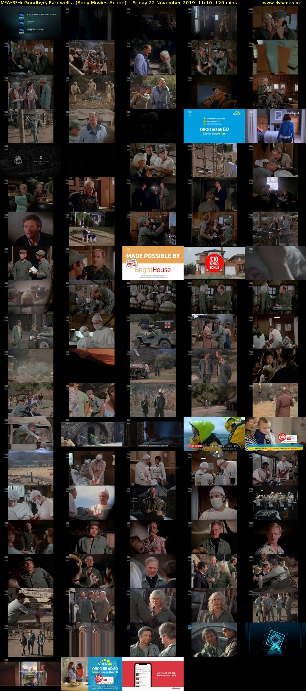 M*A*S*H: Goodbye, Farewell... (Sony Movies Action) Friday 22 November 2019 11:10 - 13:10