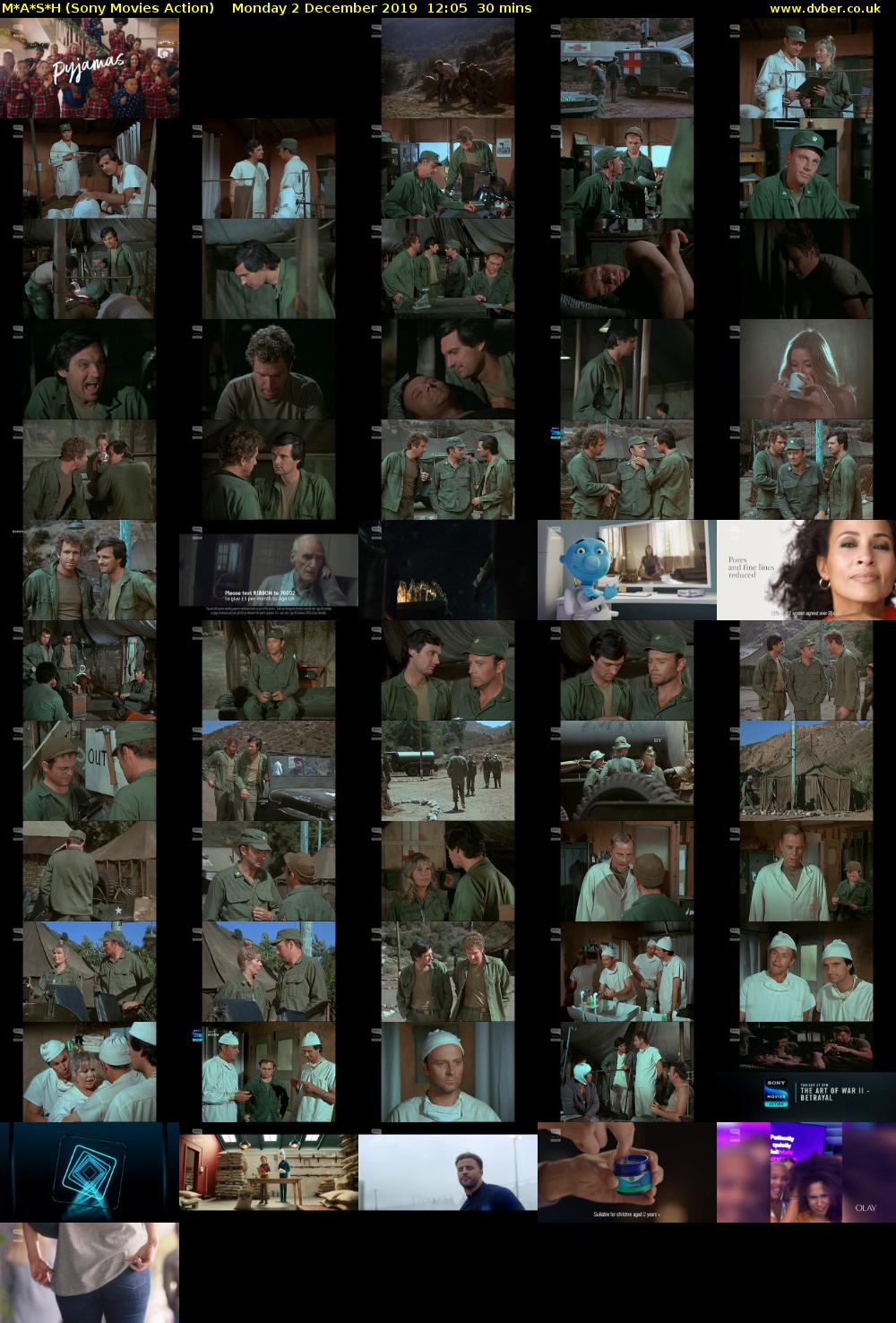 M*A*S*H (Sony Movies Action) Monday 2 December 2019 12:05 - 12:35