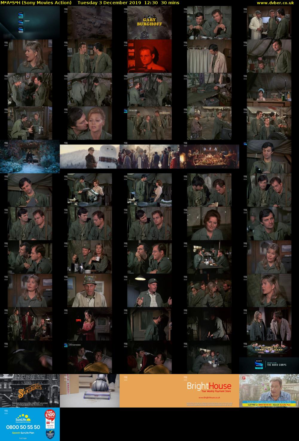 M*A*S*H (Sony Movies Action) Tuesday 3 December 2019 12:30 - 13:00