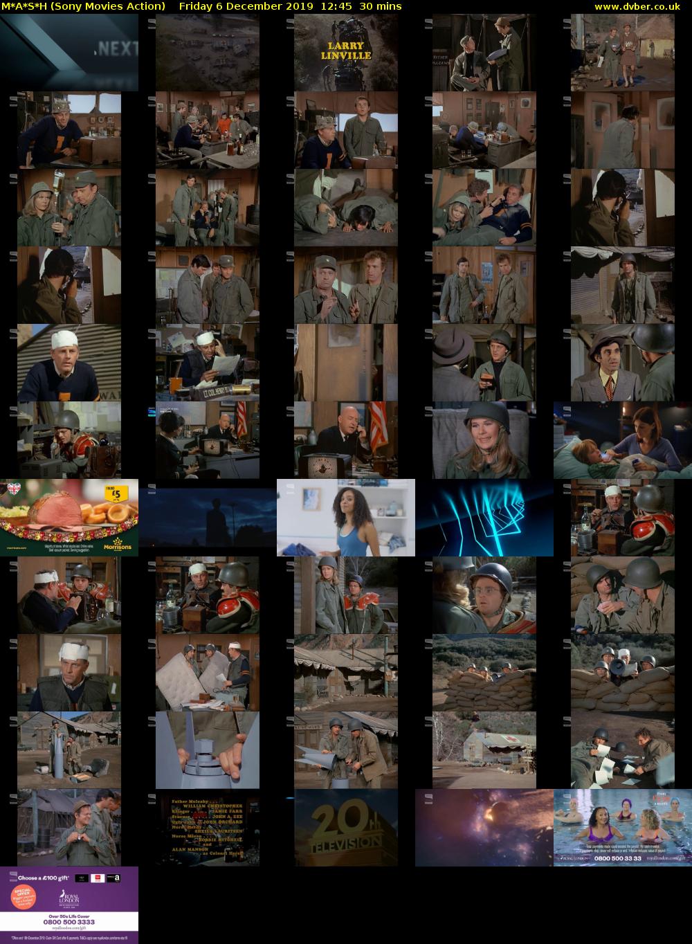 M*A*S*H (Sony Movies Action) Friday 6 December 2019 12:45 - 13:15