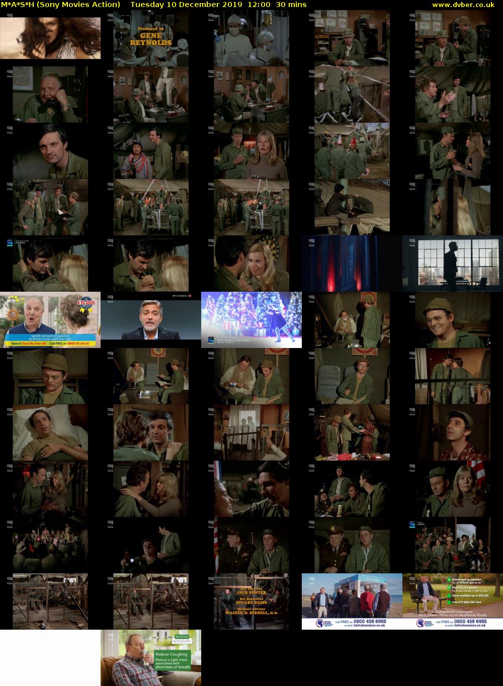M*A*S*H (Sony Movies Action) Tuesday 10 December 2019 12:00 - 12:30