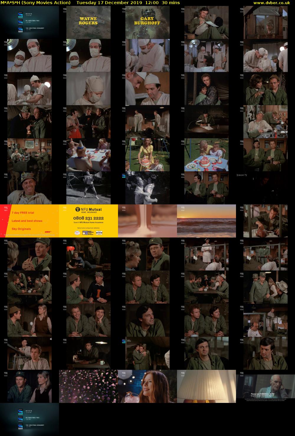 M*A*S*H (Sony Movies Action) Tuesday 17 December 2019 12:00 - 12:30