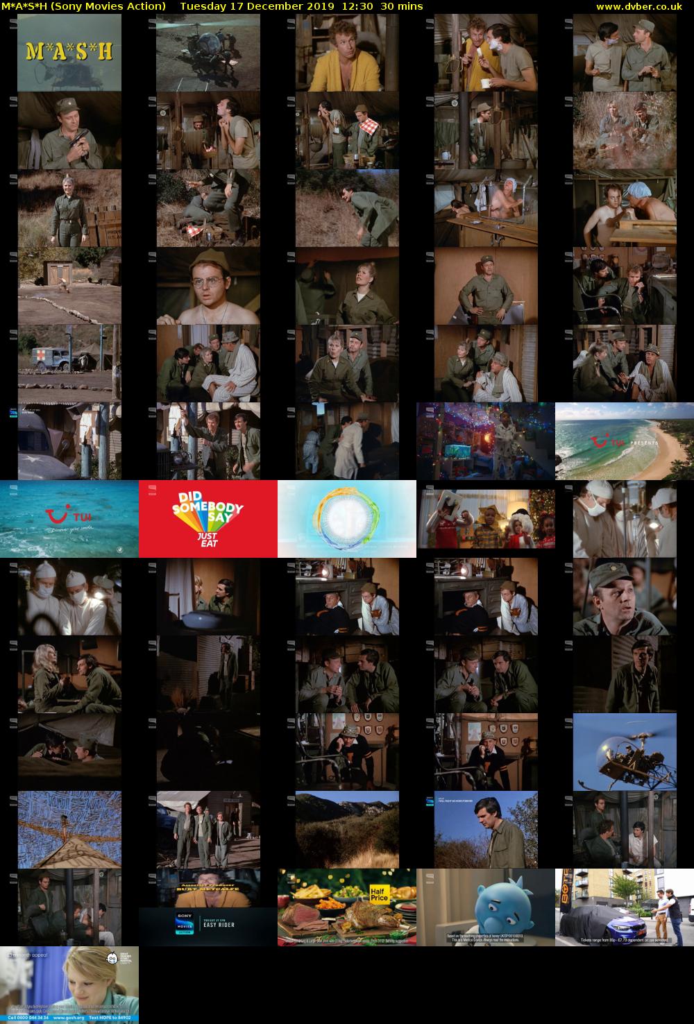 M*A*S*H (Sony Movies Action) Tuesday 17 December 2019 12:30 - 13:00