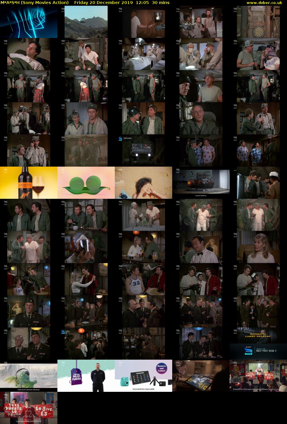M*A*S*H (Sony Movies Action) Friday 20 December 2019 12:05 - 12:35