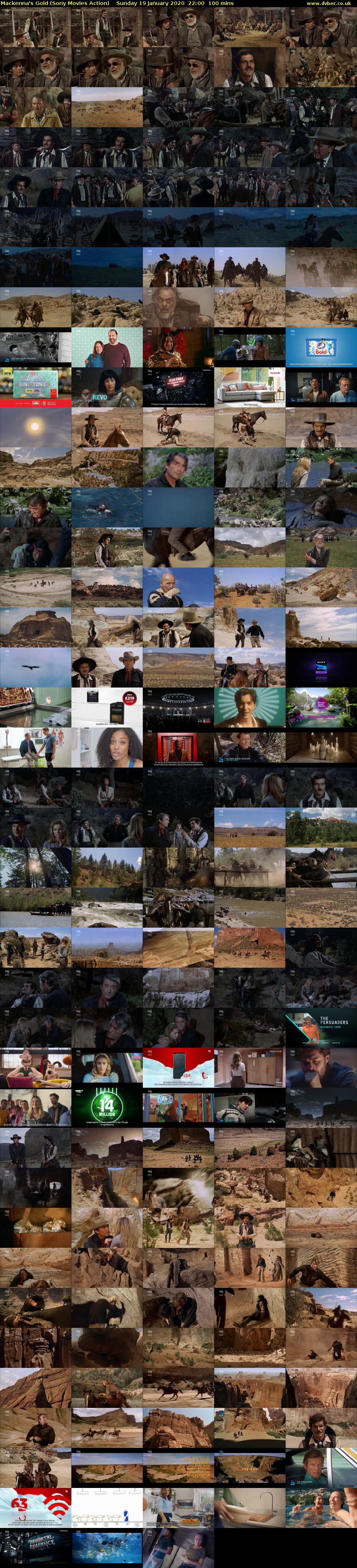 Mackenna's Gold (Sony Movies Action) Sunday 19 January 2020 22:00 - 23:40