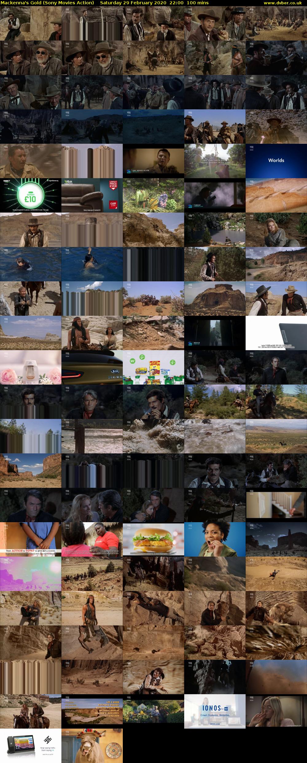 Mackenna's Gold (Sony Movies Action) Saturday 29 February 2020 22:00 - 23:40