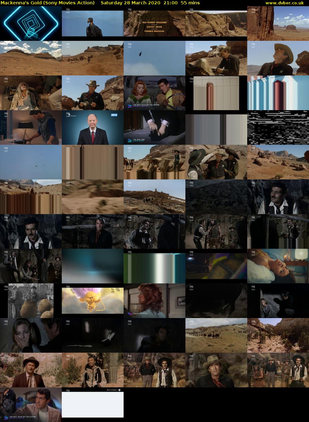 Mackenna's Gold (Sony Movies Action) Saturday 28 March 2020 21:00 - 21:55