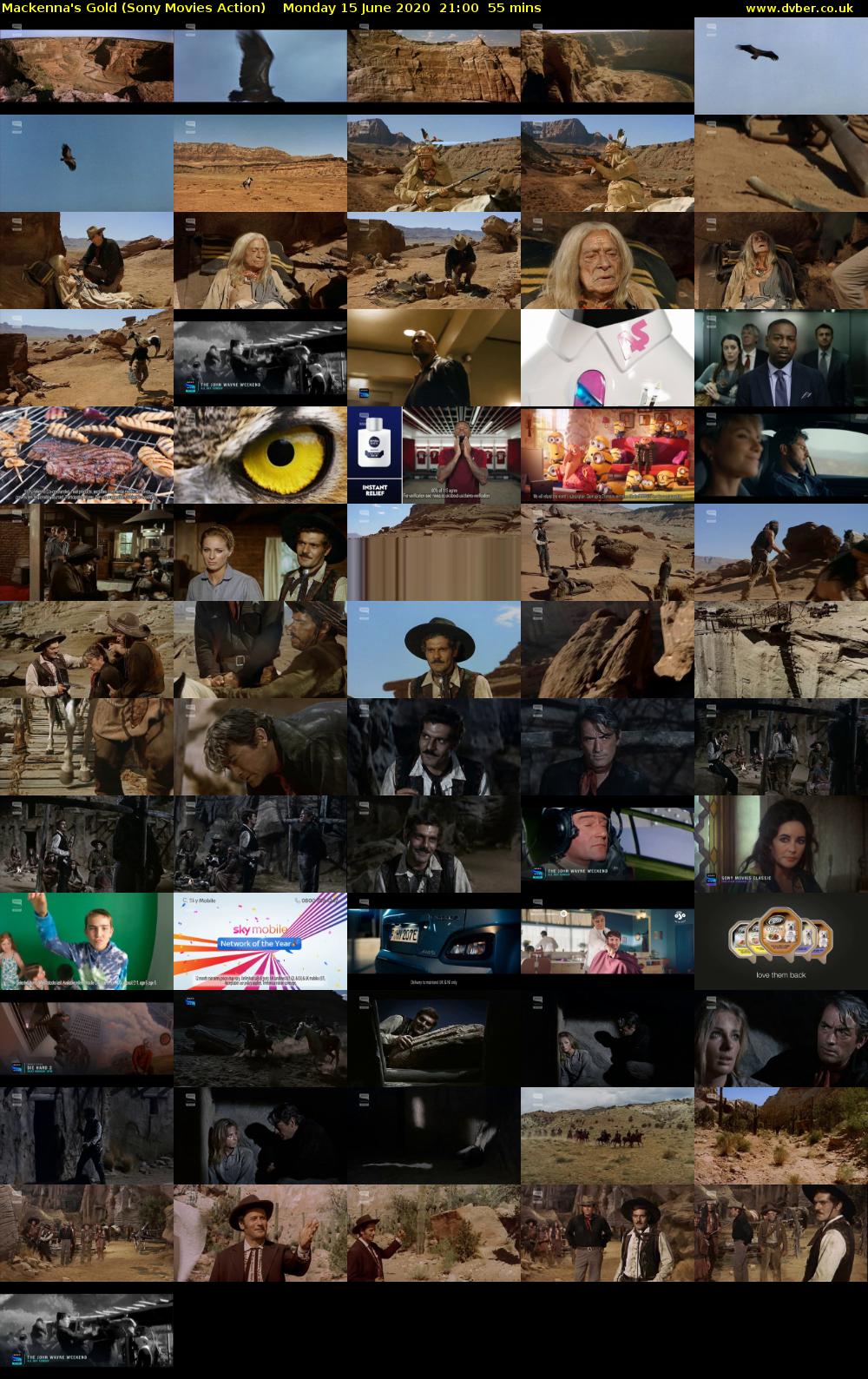 Mackenna's Gold (Sony Movies Action) Monday 15 June 2020 21:00 - 21:55
