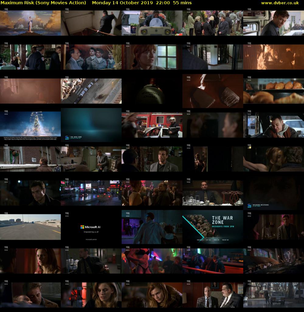 Maximum Risk (Sony Movies Action) Monday 14 October 2019 22:00 - 22:55