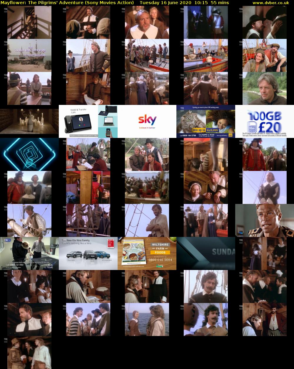 Mayflower: The Pilgrims' Adventure (Sony Movies Action) Tuesday 16 June 2020 10:15 - 11:10