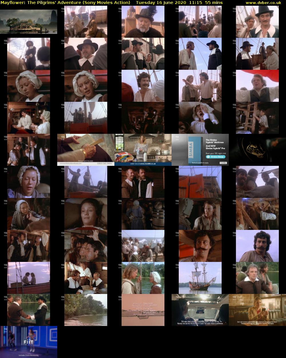 Mayflower: The Pilgrims' Adventure (Sony Movies Action) Tuesday 16 June 2020 11:15 - 12:10