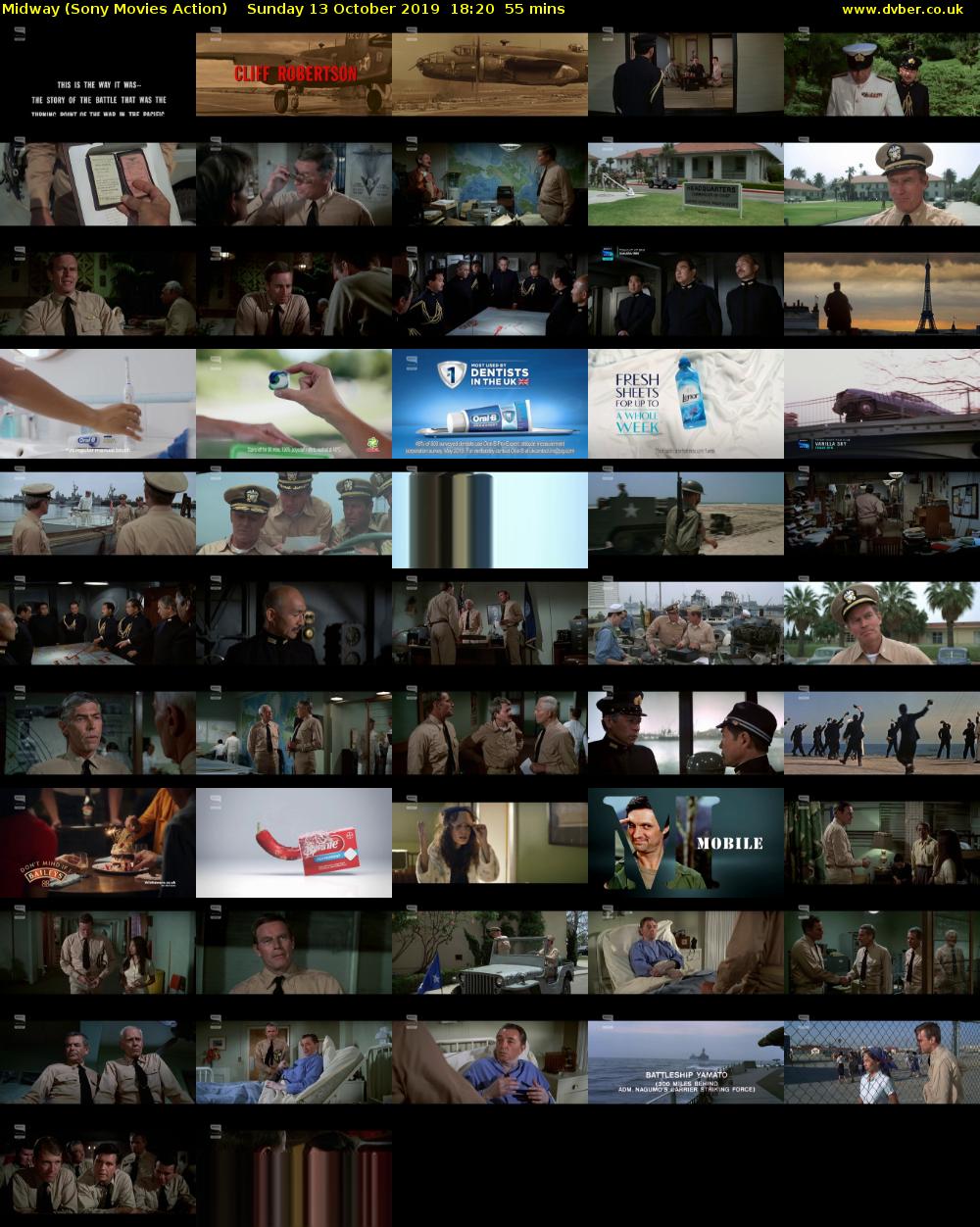 Midway (Sony Movies Action) Sunday 13 October 2019 18:20 - 19:15