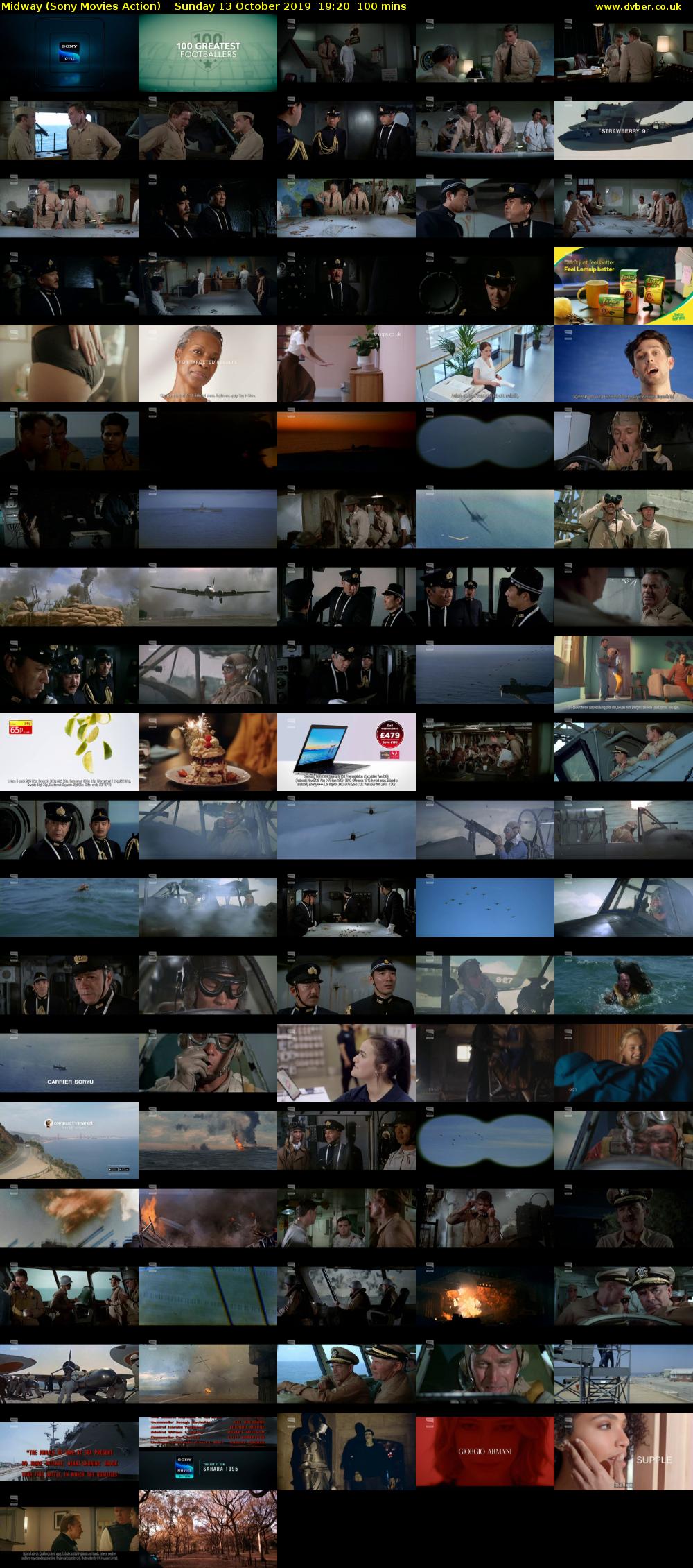 Midway (Sony Movies Action) Sunday 13 October 2019 19:20 - 21:00