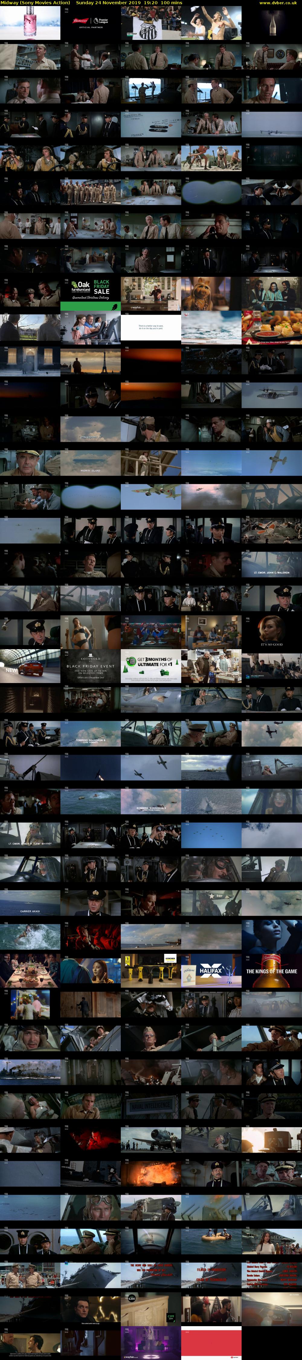 Midway (Sony Movies Action) Sunday 24 November 2019 19:20 - 21:00