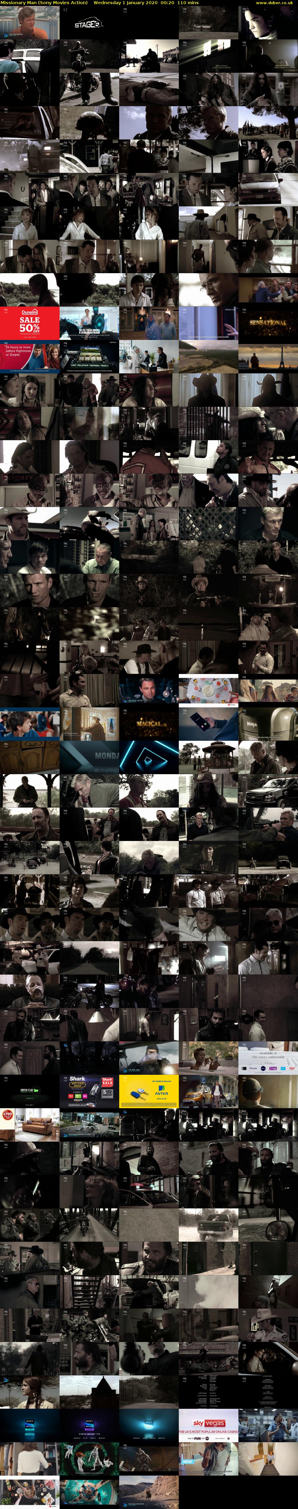 Missionary Man (Sony Movies Action) Wednesday 1 January 2020 00:20 - 02:10