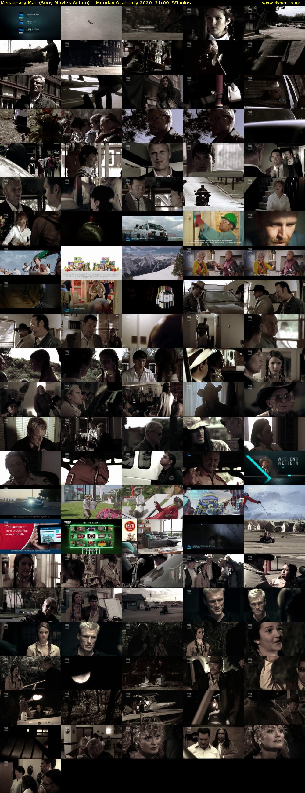 Missionary Man (Sony Movies Action) Monday 6 January 2020 21:00 - 21:55