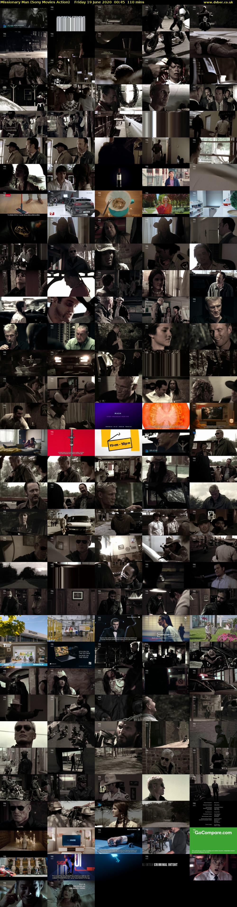 Missionary Man (Sony Movies Action) Friday 19 June 2020 00:45 - 02:35