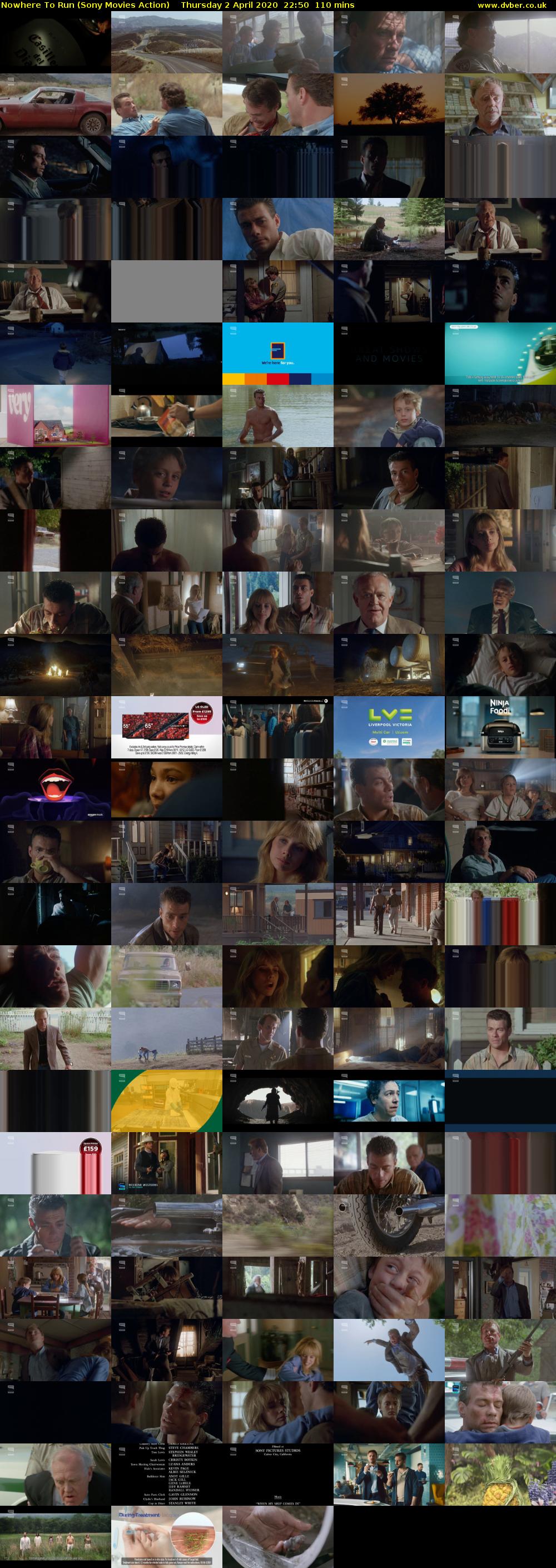Nowhere To Run (Sony Movies Action) Thursday 2 April 2020 22:50 - 00:40