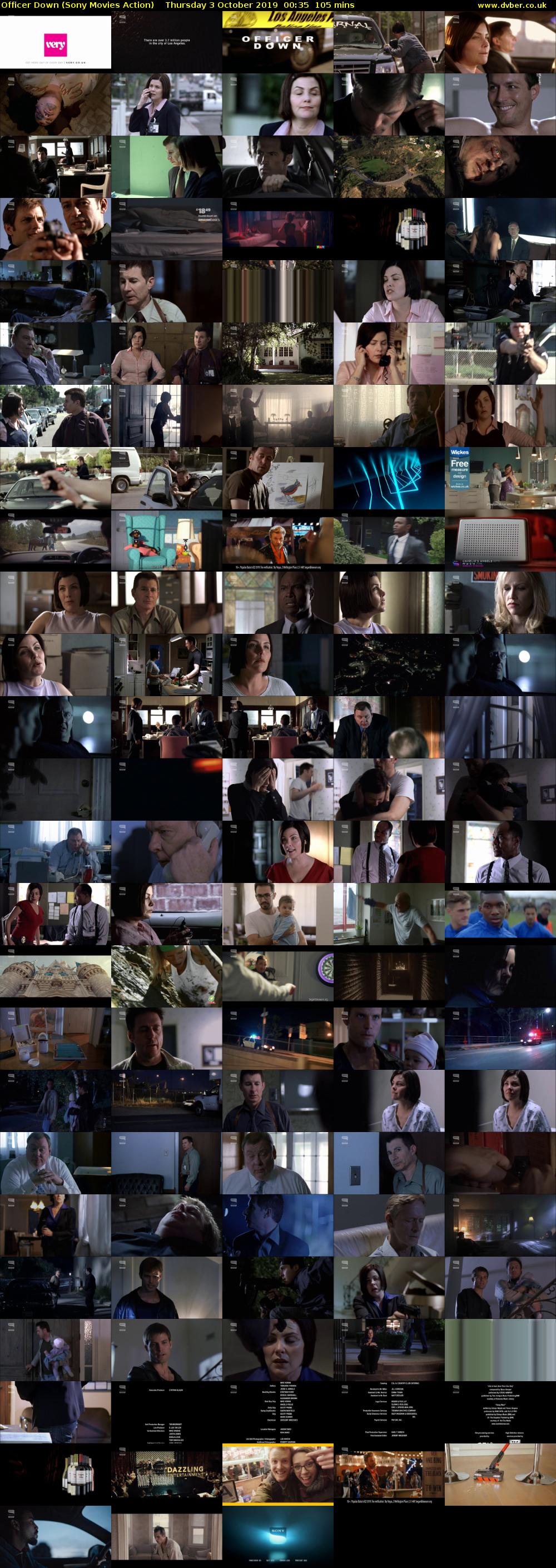 Officer Down (Sony Movies Action) Thursday 3 October 2019 00:35 - 02:20