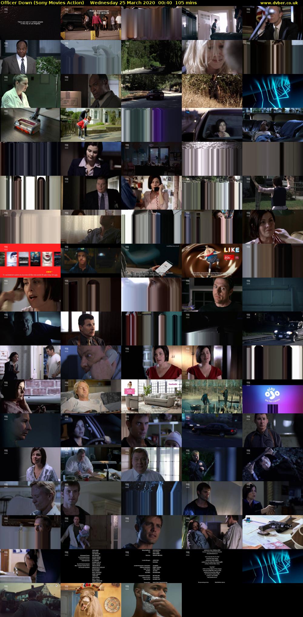 Officer Down (Sony Movies Action) Wednesday 25 March 2020 00:40 - 02:25
